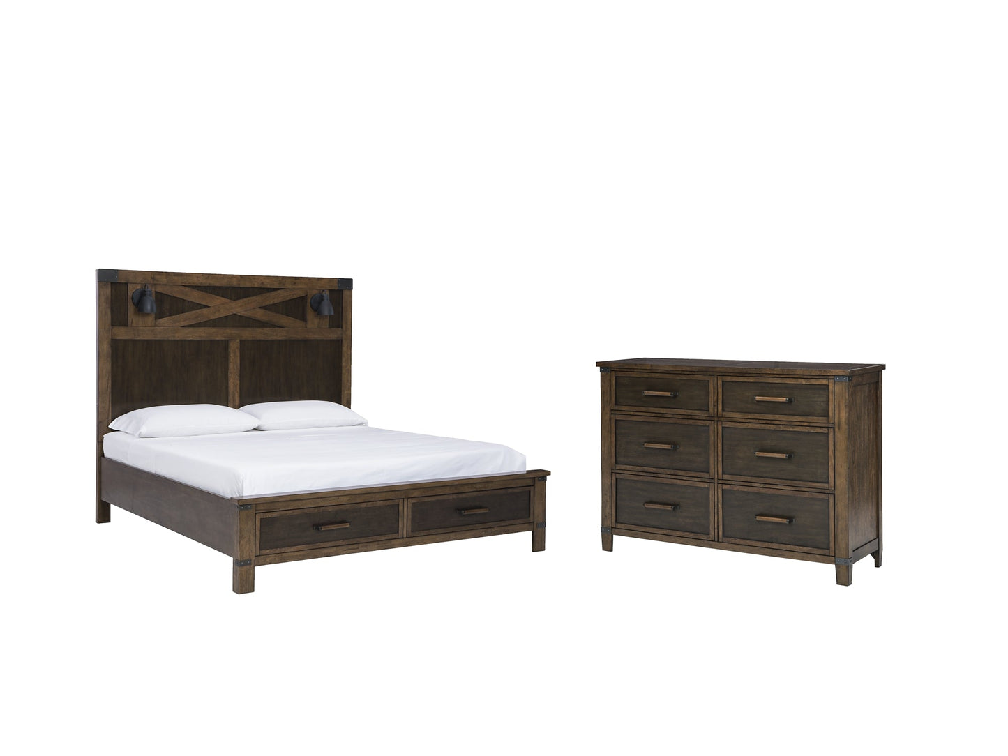 Wyattfield King Panel Bed with Dresser at Towne & Country Furniture (AL) furniture, home furniture, home decor, sofa, bedding