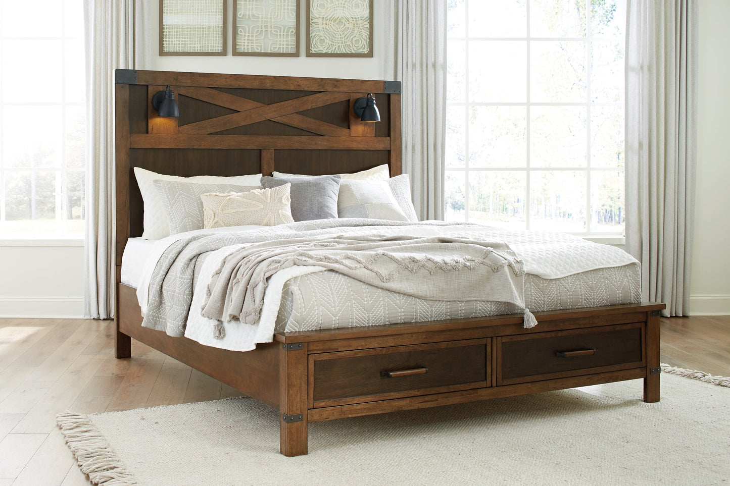 Wyattfield King Panel Bed with Dresser at Towne & Country Furniture (AL) furniture, home furniture, home decor, sofa, bedding