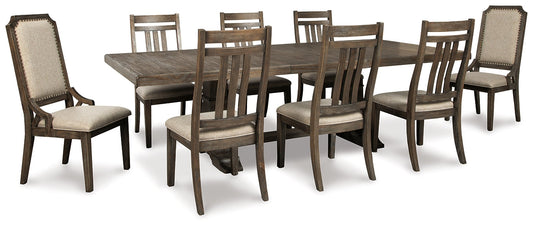 Wyndahl Dining Table and 8 Chairs at Towne & Country Furniture (AL) furniture, home furniture, home decor, sofa, bedding