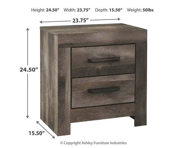 Wynnlow King Crossbuck Panel Bed with Mirrored Dresser, Chest and 2 Nightstands at Towne & Country Furniture (AL) furniture, home furniture, home decor, sofa, bedding