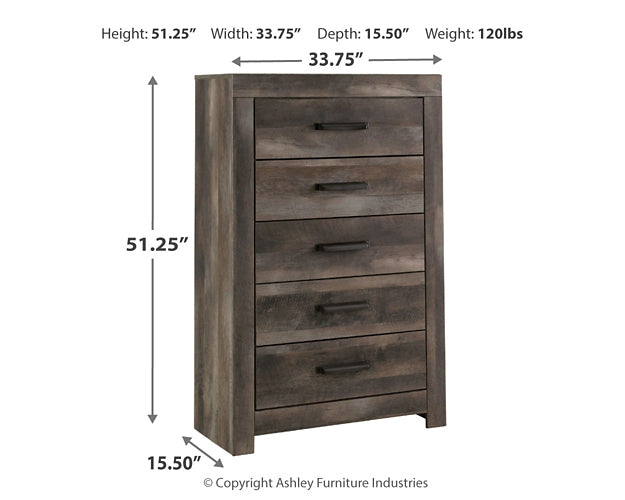 Wynnlow King Crossbuck Panel Bed with Mirrored Dresser and Chest at Towne & Country Furniture (AL) furniture, home furniture, home decor, sofa, bedding