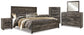 Wynnlow King Panel Bed with Mirrored Dresser, Chest and 2 Nightstands at Towne & Country Furniture (AL) furniture, home furniture, home decor, sofa, bedding