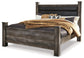 Wynnlow King Poster Bed with Mirrored Dresser and Chest at Towne & Country Furniture (AL) furniture, home furniture, home decor, sofa, bedding