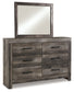 Wynnlow Queen Panel Bed with Mirrored Dresser and Nightstand at Towne & Country Furniture (AL) furniture, home furniture, home decor, sofa, bedding
