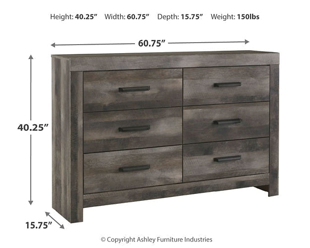 Wynnlow Six Drawer Dresser at Towne & Country Furniture (AL) furniture, home furniture, home decor, sofa, bedding
