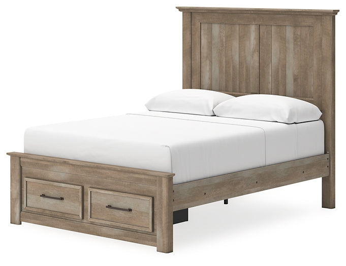 Yarbeck  Panel Bed With Storage at Towne & Country Furniture (AL) furniture, home furniture, home decor, sofa, bedding