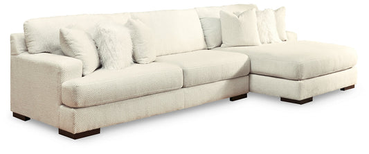 Zada 2-Piece Sectional with Ottoman at Towne & Country Furniture (AL) furniture, home furniture, home decor, sofa, bedding