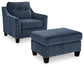 Amity Bay Sofa Chaise, Chair, and Ottoman