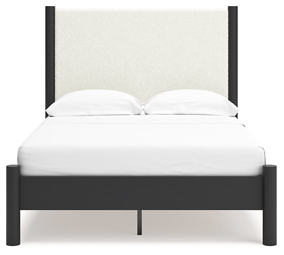 Cadmori Full Upholstered Panel Bed