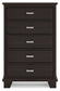 Covetown Full Panel Bed with Mirrored Dresser, Chest and Nightstand