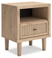 Cielden Queen Panel Bed with Mirrored Dresser and 2 Nightstands