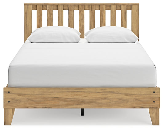 Ashley Express - Bermacy Queen Platform Panel Bed with Dresser, Chest and Nightstand