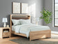 Kinlanni Queen Upholstered Panel Bed, Dresser, Mirror and Nightstand