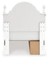Kozlani Twin Upholstered Panel Storage Bed, Dresser and Mirror