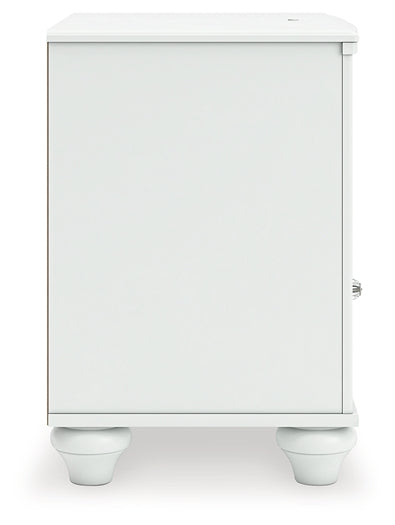 Kozlani Twin Upholstered Panel Storage Bed, Dresser, Mirror and Nightstand