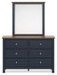Landocken Twin Panel Bed, Dresser, Mirror, Chest and Nightstand