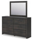 Hollivern Twin Panel Bed, Dresser, Mirror, Chest and Nightstand