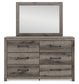 Graystorm Full Panel Bed, Dresser, Mirror, Chest and Nightstand