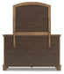 Feddinger King Panel Bed with Mirrored Dresser