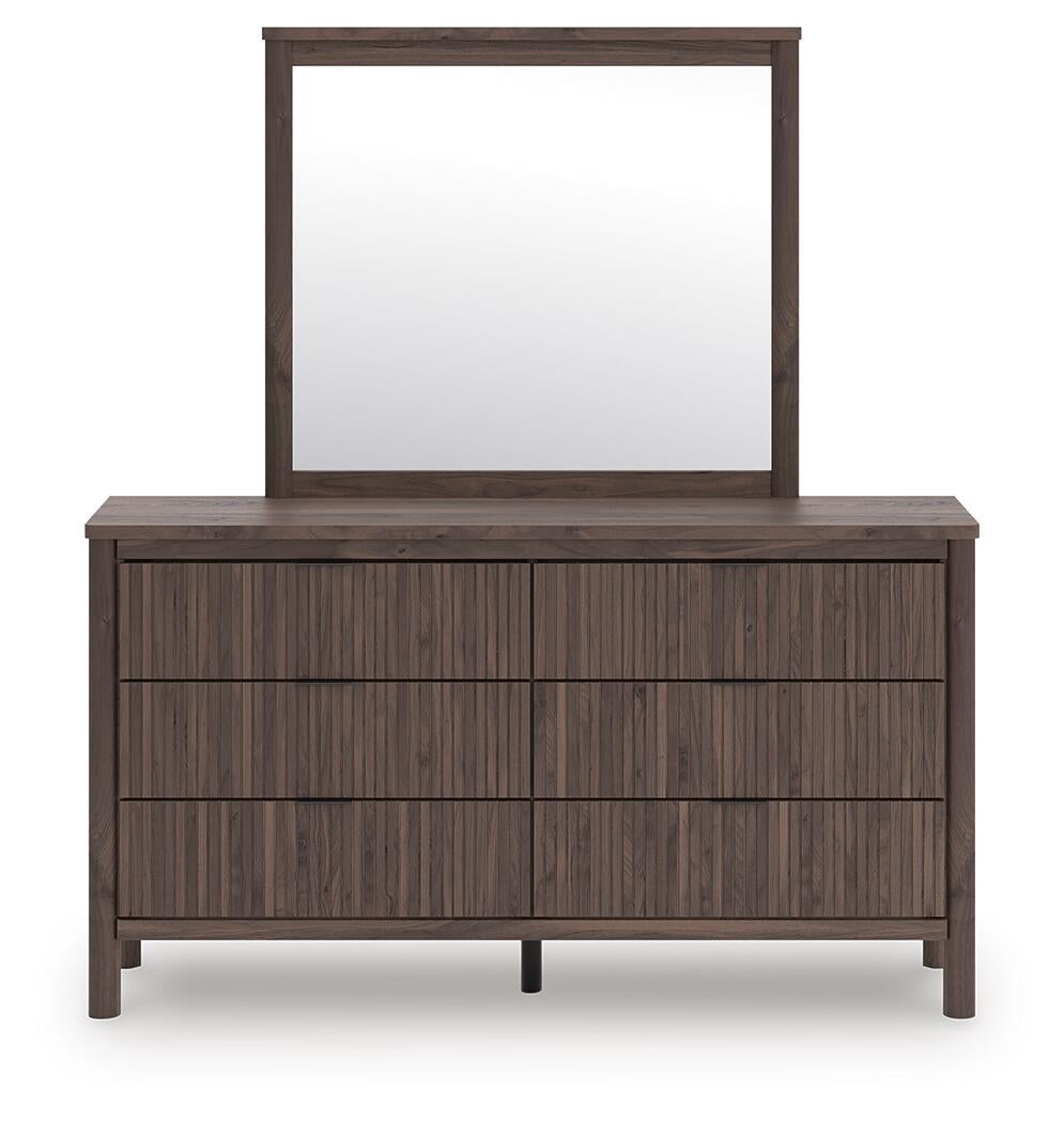 Pamytta King Panel Platform Bed, Dresser, Mirror, Chest and Nightstand