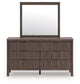 Cadmori Full Panel Platform Bed, Dresser, Mirror and Nightstand