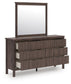Cadmori Full Panel Platform Bed, Dresser, Mirror and Nightstand