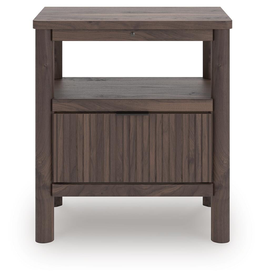 Cadmori Full Panel Platform Bed, Dresser, Mirror and Nightstand