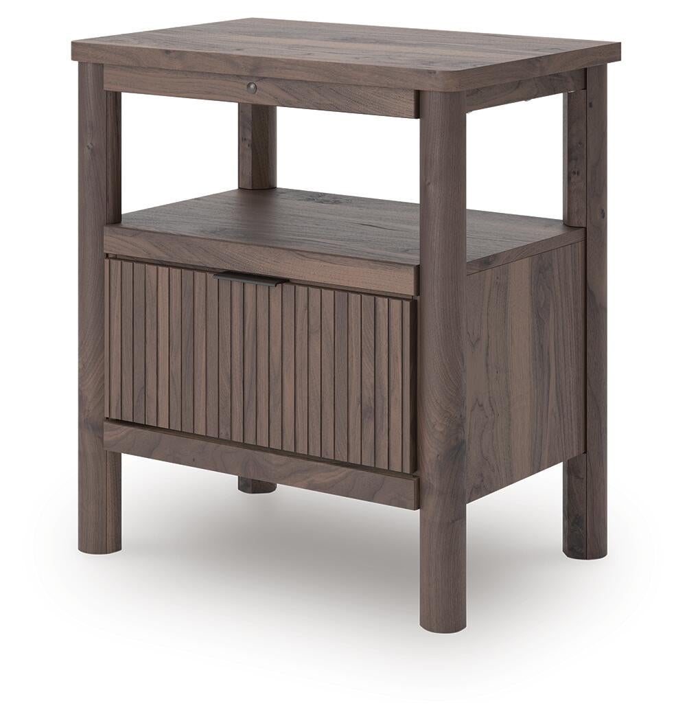Cadmori Full Panel Platform Bed, Dresser, Mirror and Nightstand