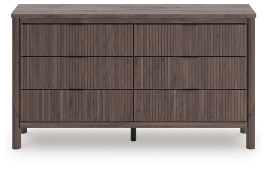 Pamytta King Panel Platform Bed, Dresser, Mirror and Nightstand