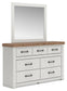 Savonport Full Panel Bed. Dresser, Mirror and Nightstand