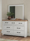 Savonport Twin Panel Storage Bed. Dresser, Mirror and Nightstand