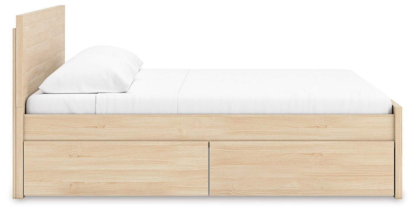 Ashley Express - Onita Queen Panel Platform Bed with 2 Side Storage